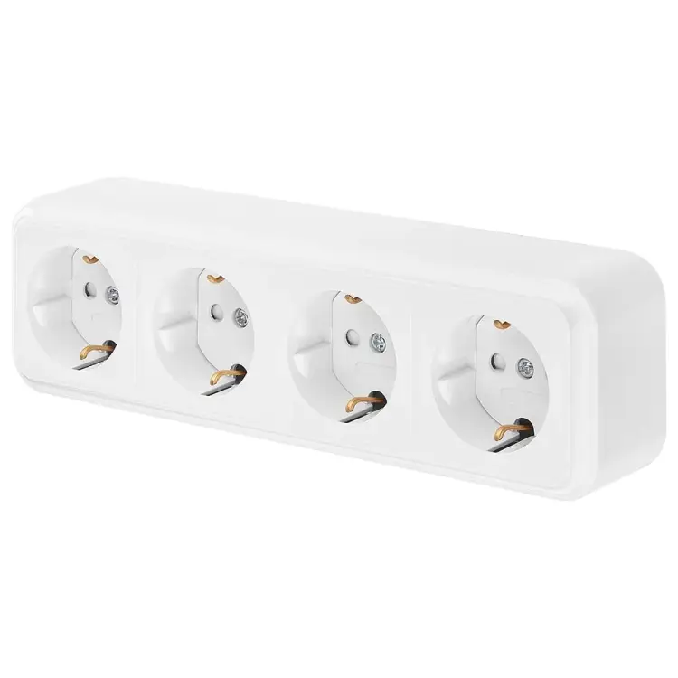 Четырехместная розетка BYLECTRICA ПРАЛЕСКА РА16-278