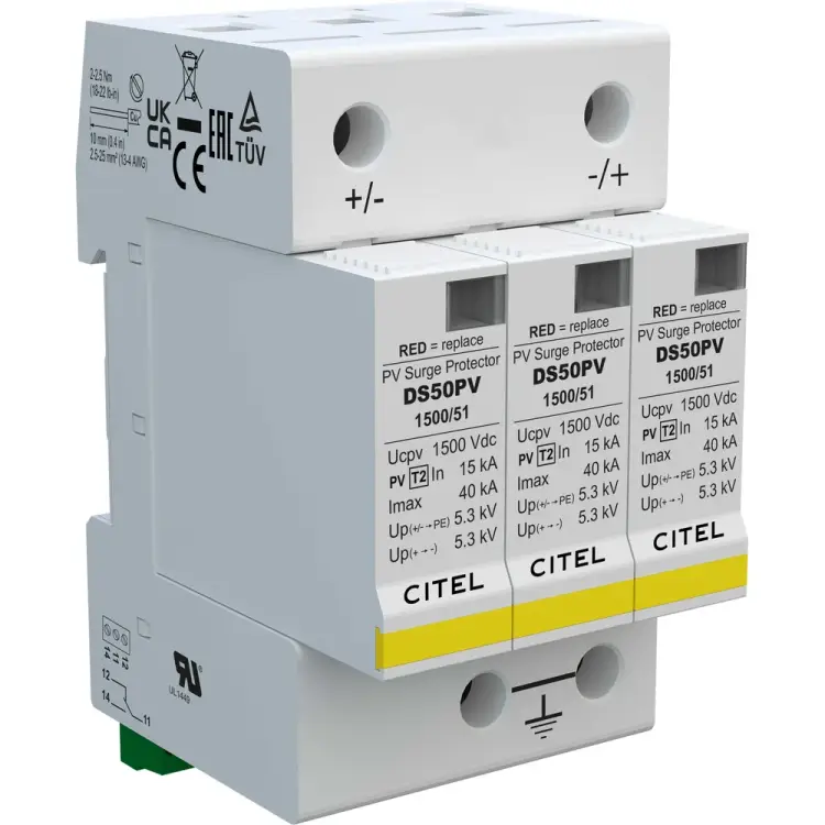 Устройство защиты от импульсных перенапряжений Citel DS50PVS-1000 480312