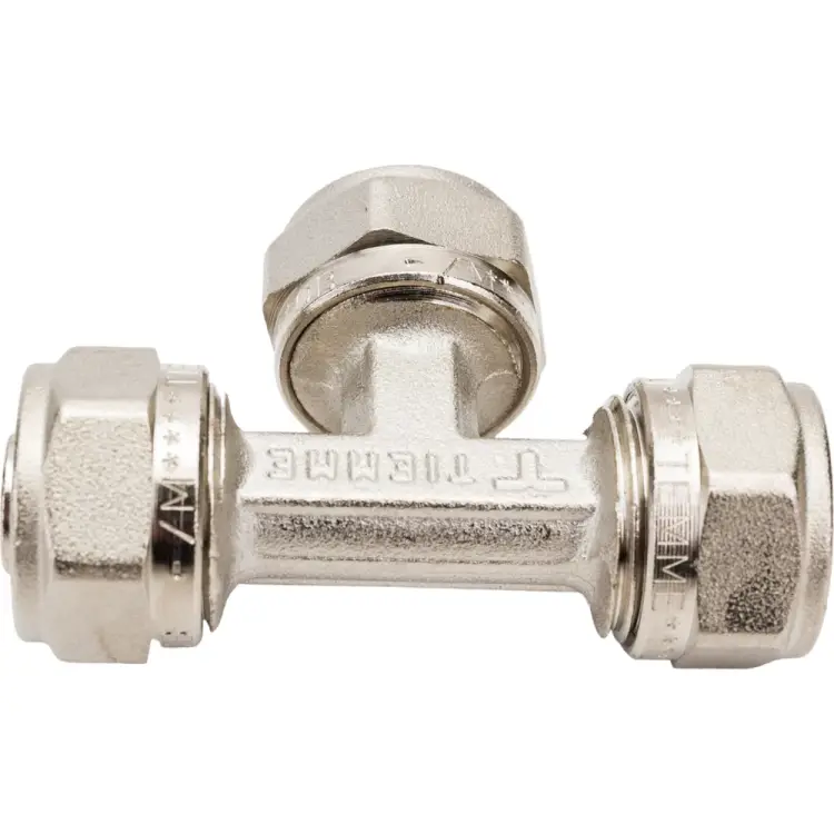 Никелированный тройник Uni-Fitt 666N6660