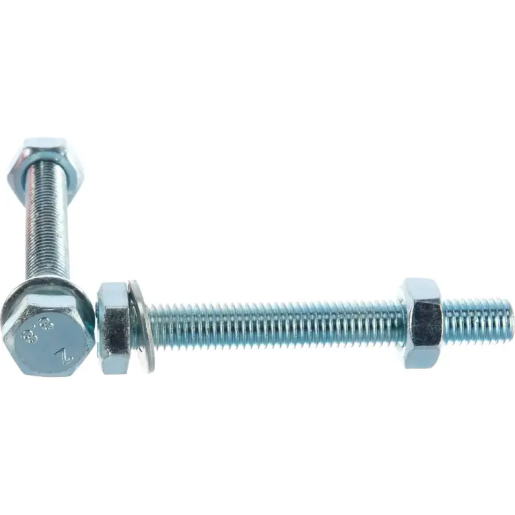 Оцинкованный шестигранный болт Tech-Krep М10х80 DIN933 (2 шт.) 114057