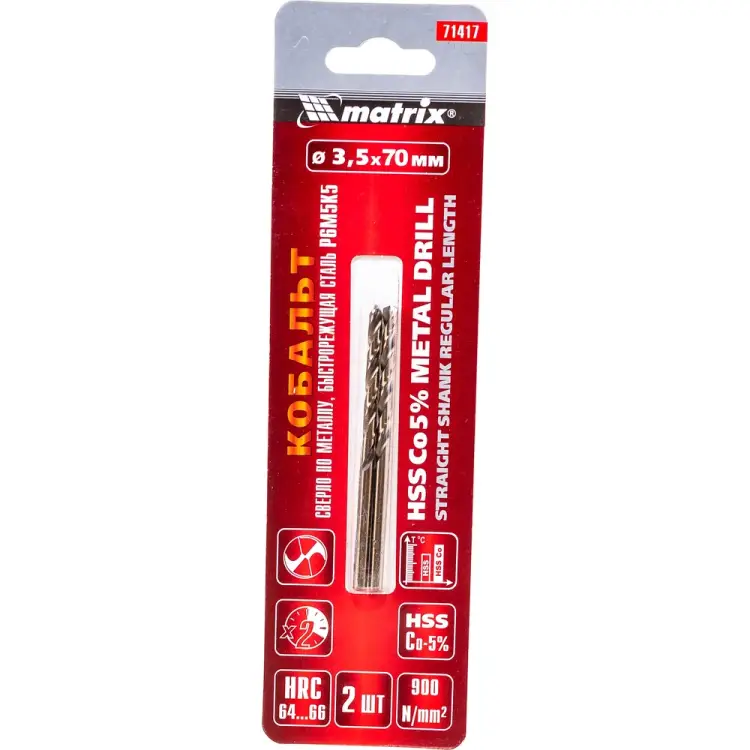 Сверло по металлу MATRIX 71417