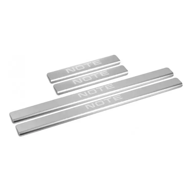 Накладки порогов Nissan Note 2012-2016; 2016-2020 AutoMax AMNINOT01