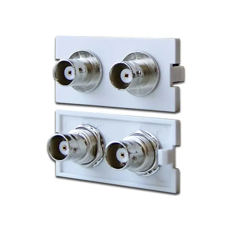 Модульная вставка в розетку LAN-MB LANMASTER LAN-MBP-2BNC-WH