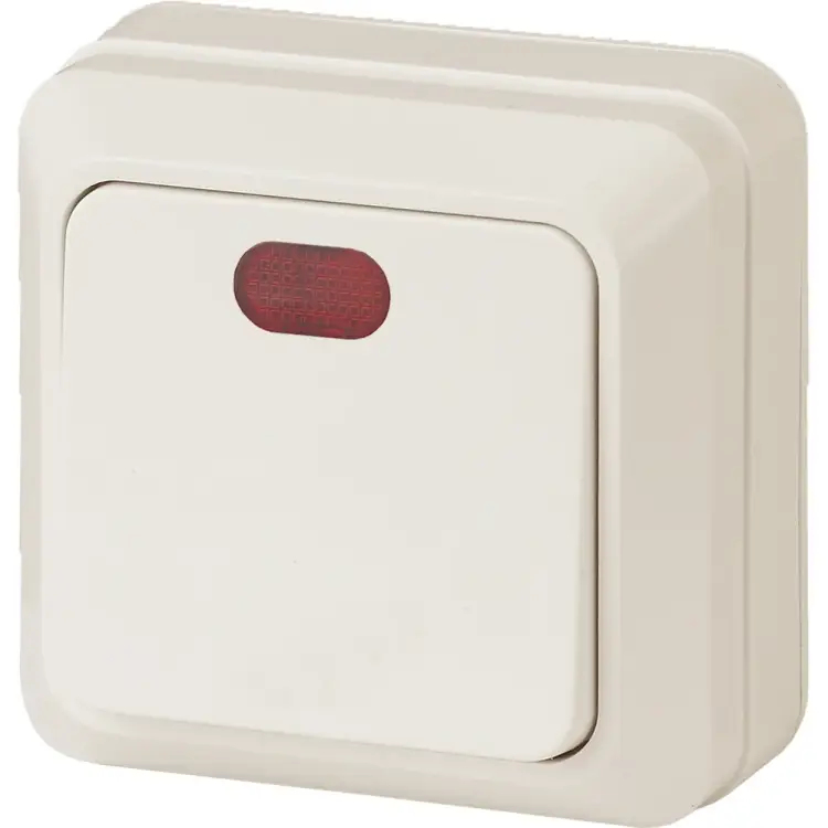 Одноклавишный выключатель Intro Quadro Б0053743