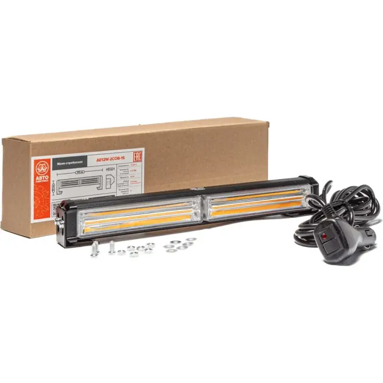 Маяк-стробоскоп АВТОЭЛЕКТРИКА AE12W-2COB-1S 09.02308