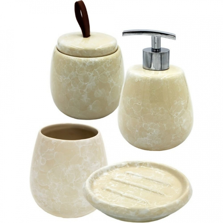 Настольный комплект для ванн Bath Plus PIETRA beige SET4