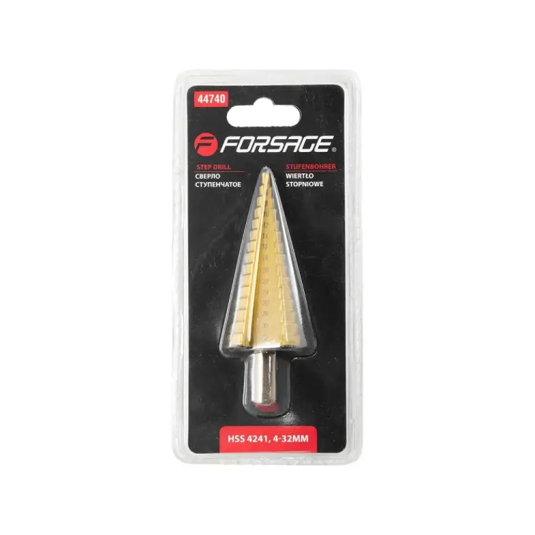 Ступенчатое сверло Forsage F-44740(29853) Ступенчатое сверло Forsage F-44740(29853)