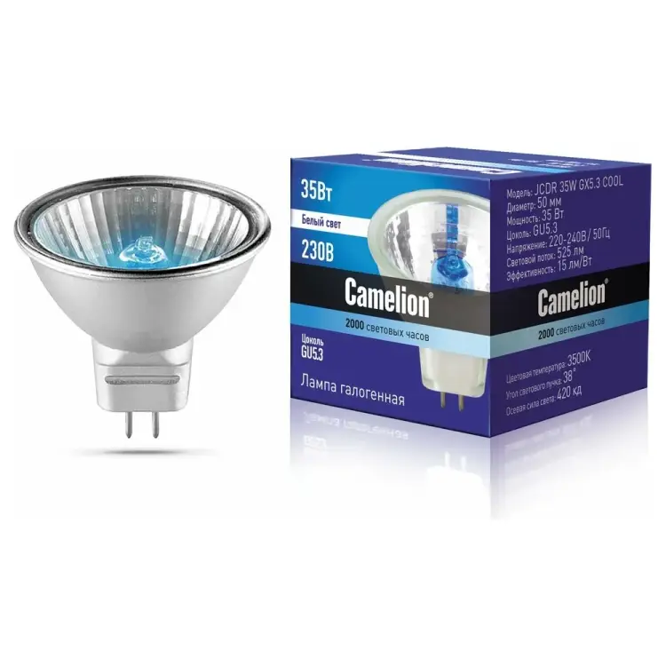 Галогенная лампа Camelion JCDR 35W 50mm COOL 11469
