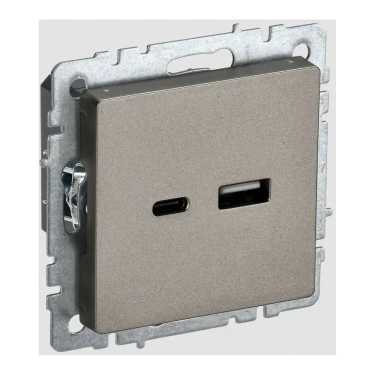 Розетка usb IEK Brite BR-U22-018-K37