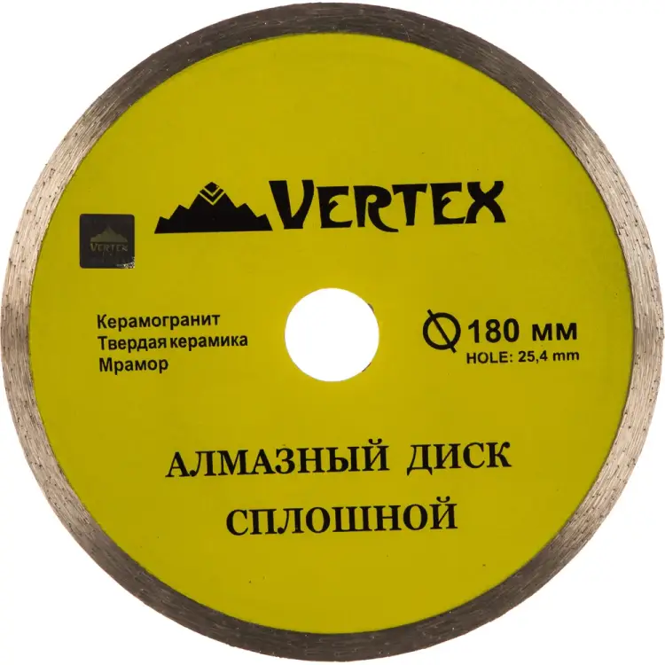 Сплошной алмазный диск vertextools 04-180-4 Сплошной алмазный диск vertextools 04-180-4