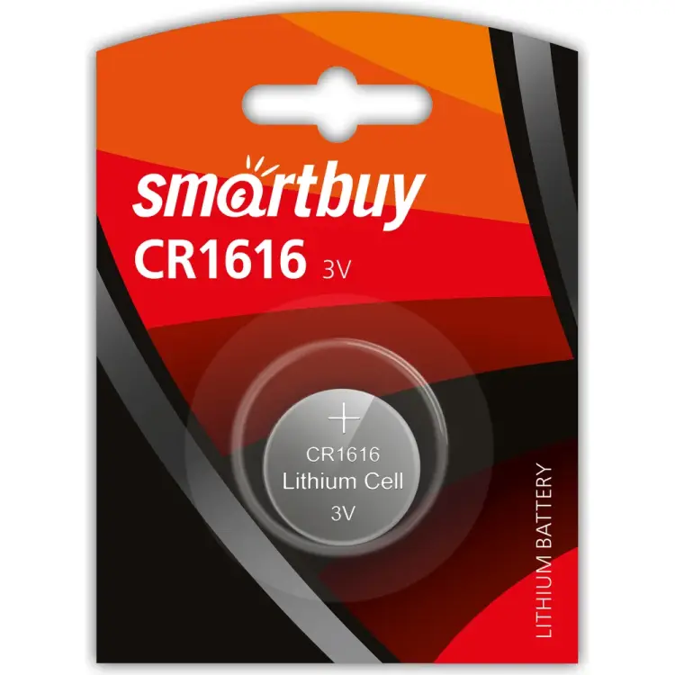 Литиевый элемент питания Smartbuy CR1616 SBBL-1616-1B