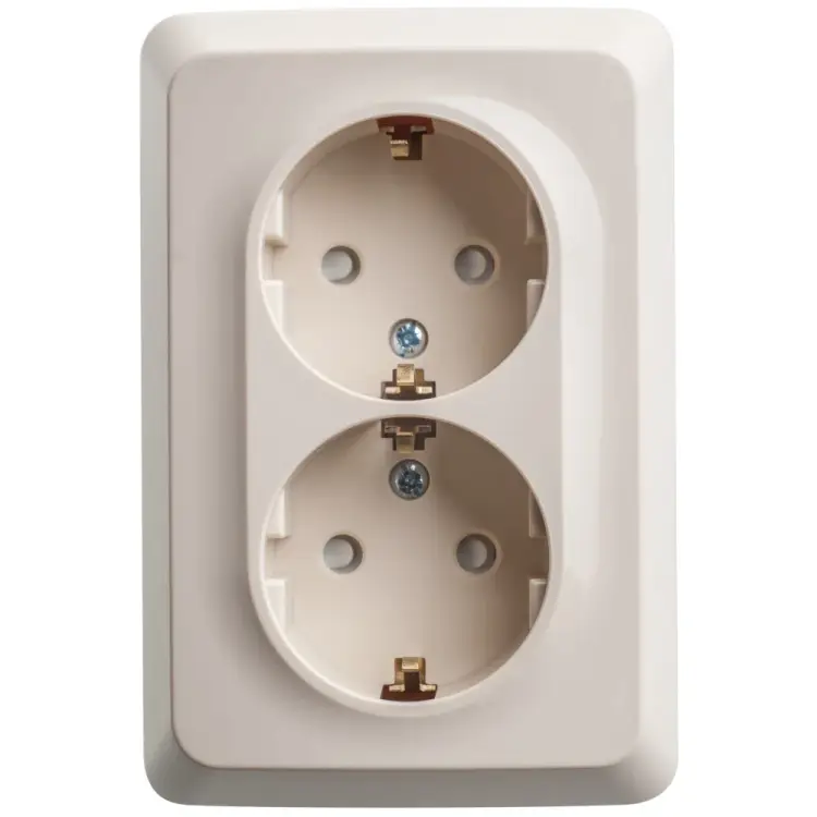 Двойная угловая розетка Systeme Electric ЭТЮД PA16-108K