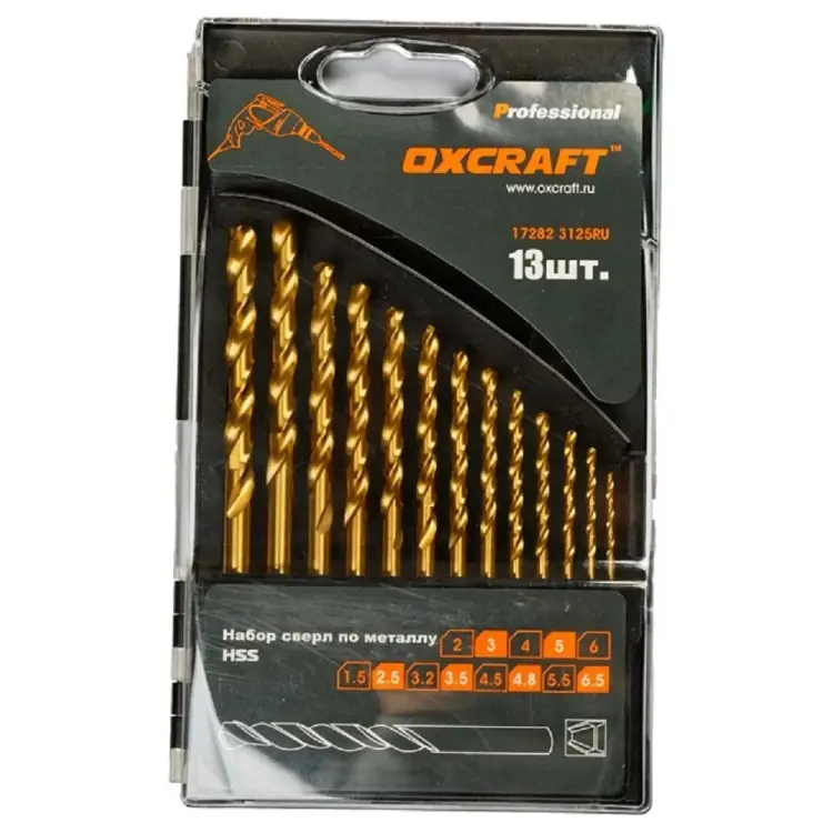 Набор сверл по металлу OXCRAFT PO000105790
