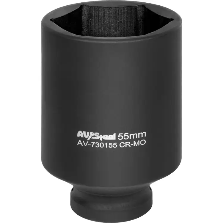 Ударная шестигранная удлиненная головка AV Steel AV-730155