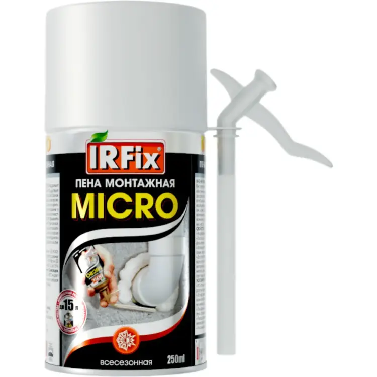 Всесезонная монтажная пена IRFIX MICRO 10024 Всесезонная монтажная пена IRFIX MICRO 10024