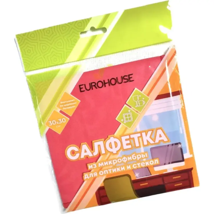 Салфетка для оптики и стекол EUROHOUSE 3595