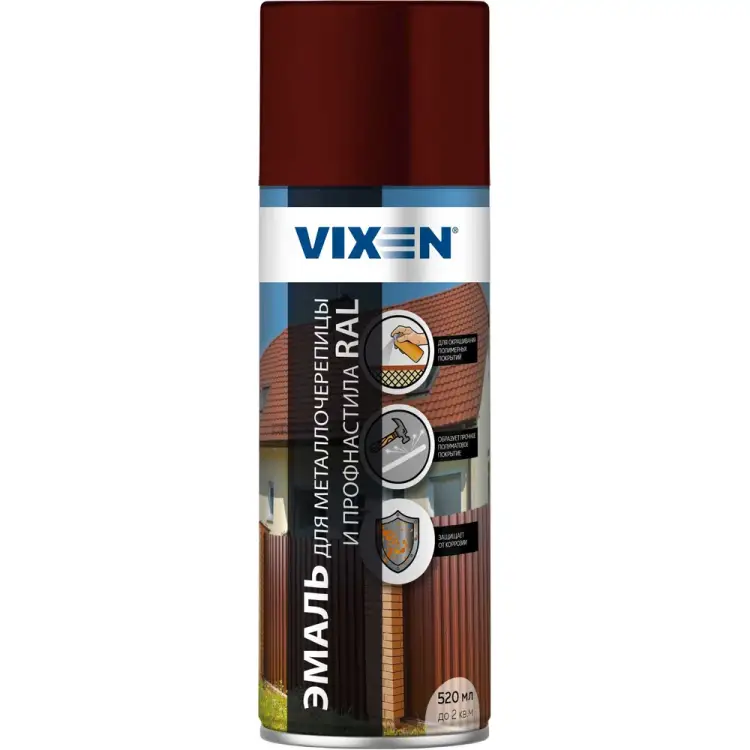 Эмаль для металлочерепицы и профнастила Vixen VX43005 Эмаль для металлочерепицы и профнастила Vixen VX43005