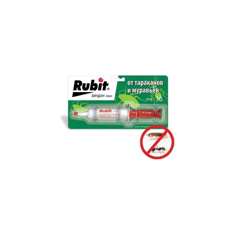 Гель от тараканов и муравьев RUBIT Зиндан люкс 42642