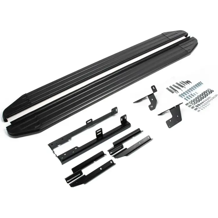 Автомобильные пороги для Nissan Qashqai I 2006-2014 г.в./X-Trail T31 2007-2015 г.в. Rival Premium-Black A173ALB.4104.5