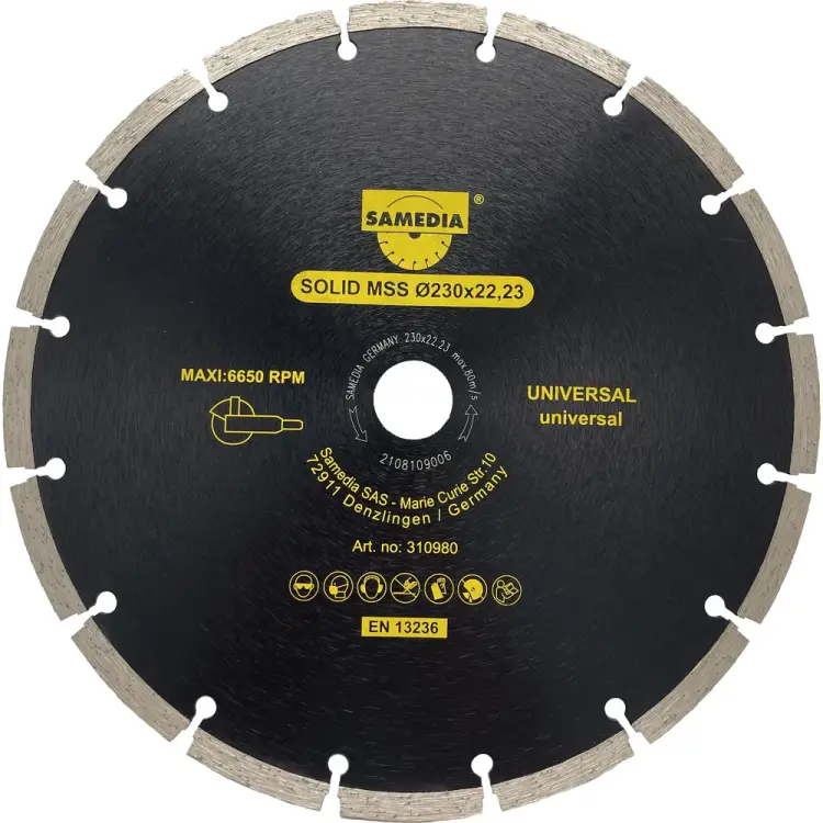 Универсальный алмазный диск SAMEDIA SOLID MSS 310980