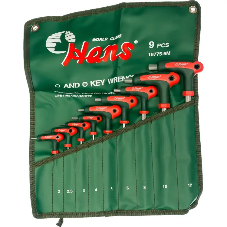 Комплект L-шестигранников HANS 16775-9M