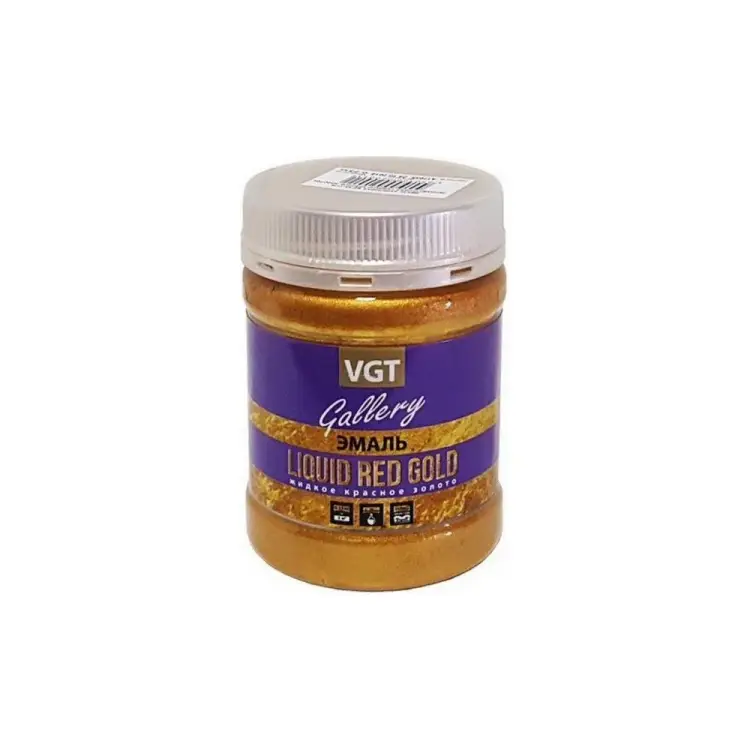 Универсальная эмаль VGT ВД-АК-1179 GALLERY LIQUID RED GOLD 11607640