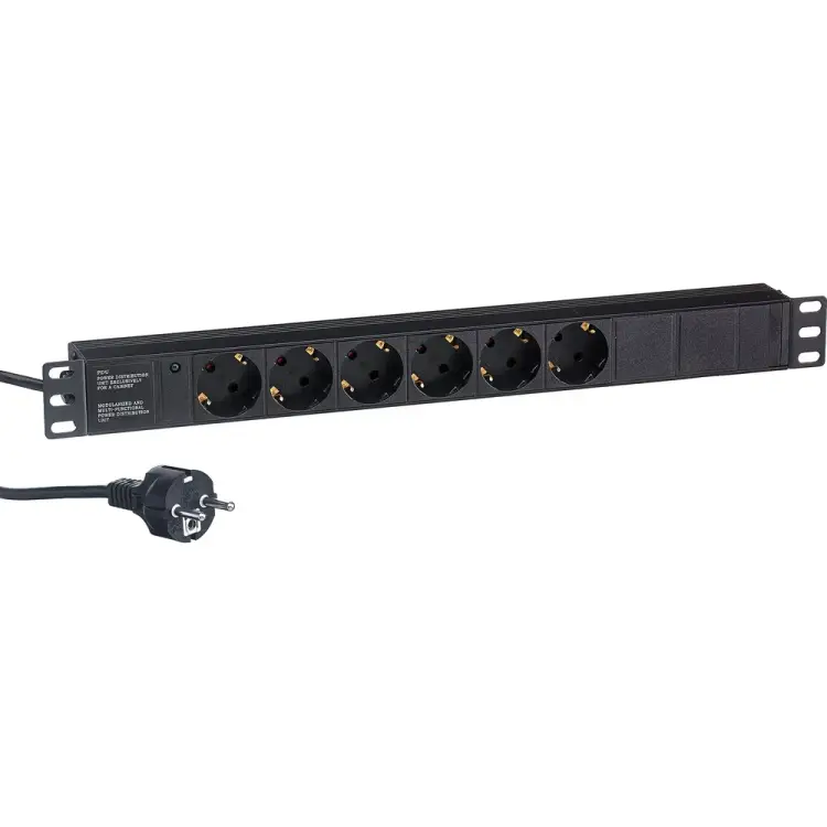 Блок розеток ExeGate ServerPro PDU-19H603 Al-6S-EU2.5CU 280828