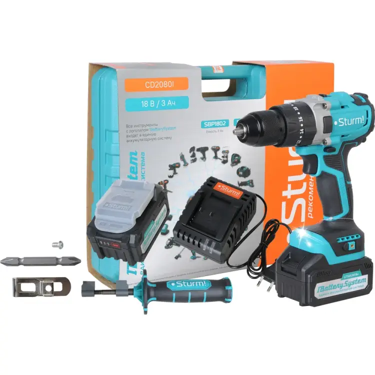 Аккумуляторный шуруповерт Sturm CD2080I Аккумуляторный шуруповерт Sturm CD2080I