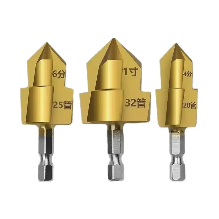 Ступенчатое трехлезвийное подъемное сверло Vitatools sverlo-trehlezviynoe-hss-20-25-32-mm-stupenchatoe Ступенчатое трехлезвийное подъемное сверло Vitatools sverlo-trehlezviynoe-hss-20-25-32-mm-stupenchatoe