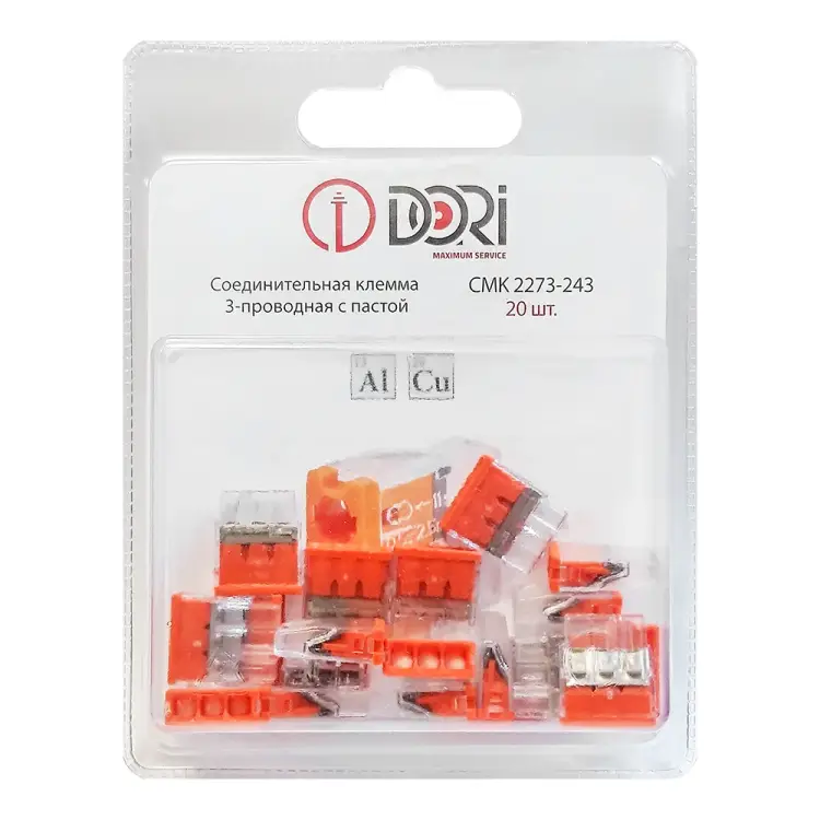 Соединительная 3-проводная клемма DORI CMK 2273-243 47124