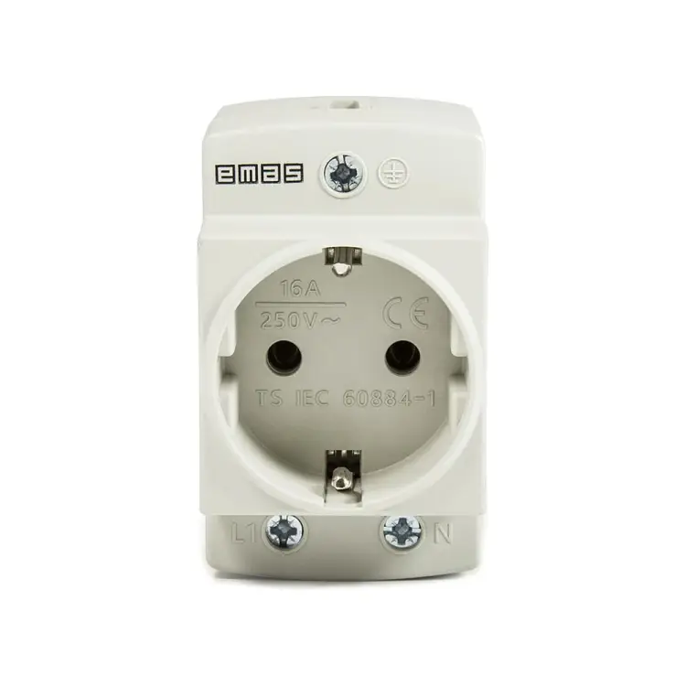 Розетка на дин-рейку EMAS EPREU2G