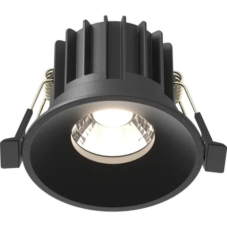 Встраиваемый светильник MAYTONI Round LED 12W Алюминий Черный DL058-12W-DTW-B