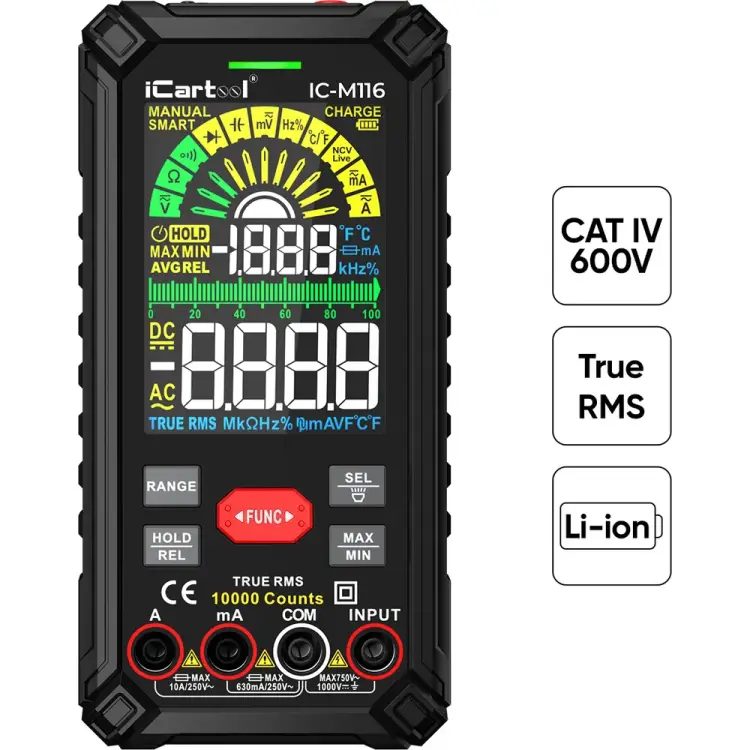 Профессиональный смарт-мультиметр iCarTool IC-M116