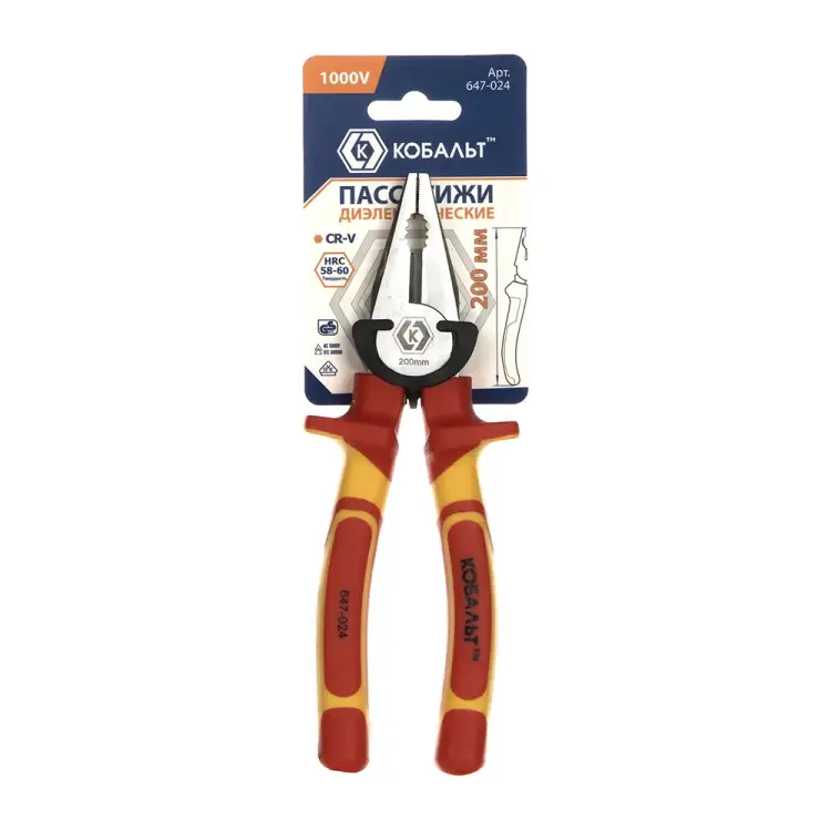 Диэлектрические пассатижи КОБАЛЬТ 647-024