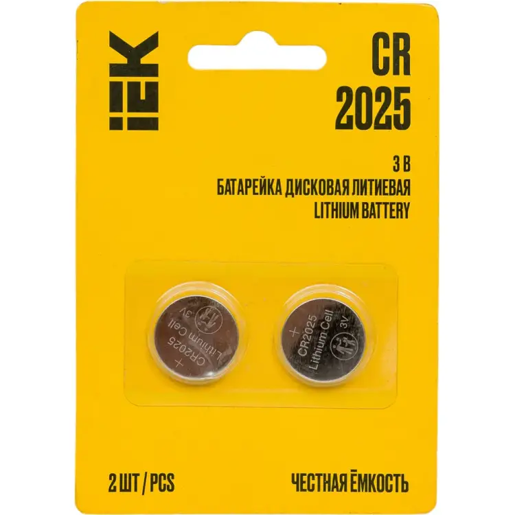 Дисковая литиевая батарейка IEK optima cr2025 ABT-CR2025-OP-L02