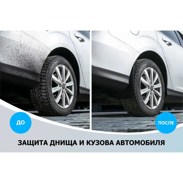 Задние брызговики для Renault Kaptur 2016-н.в. Rival 24707002