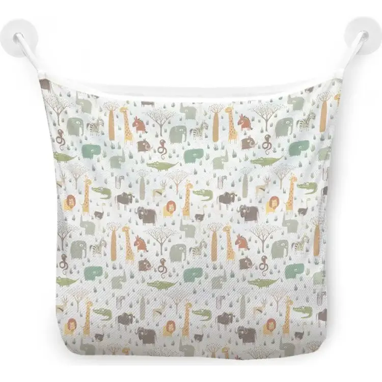 Настенная сетка-органайзер для ванной для игрушек JOYARTY Животные Африки tgb_50001