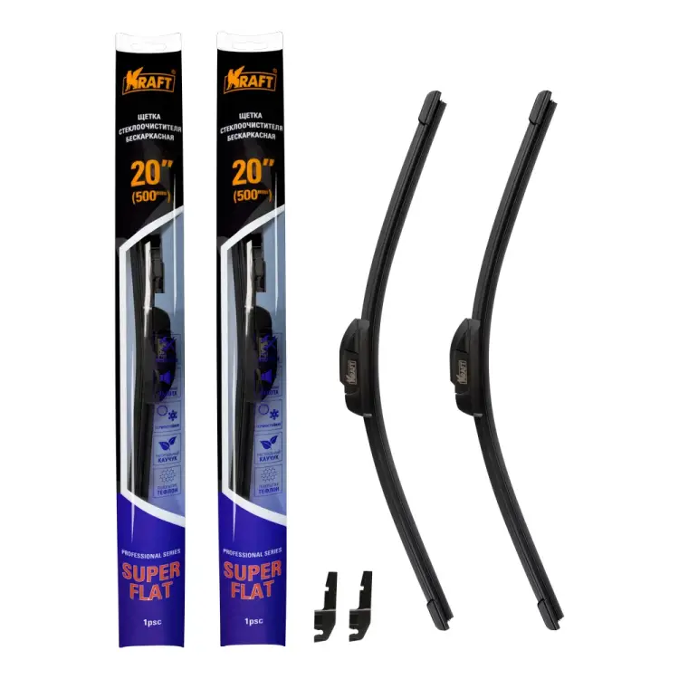Комплект бескаркасных щеток стеклоочистителя KRAFT TEFLON KT 830877