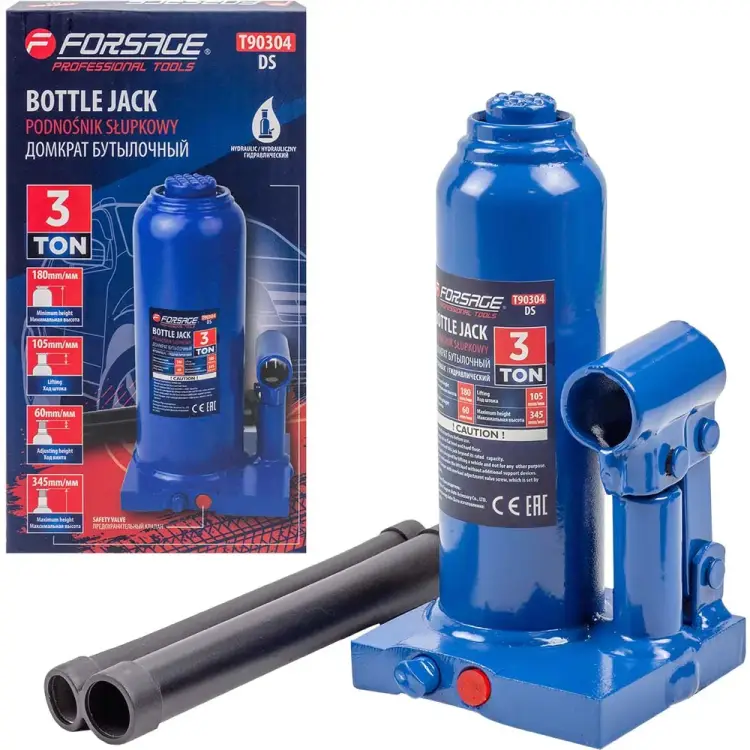 Бутылочный домкрат Forsage F-T90304(DS) F-T90304 DS(51443)