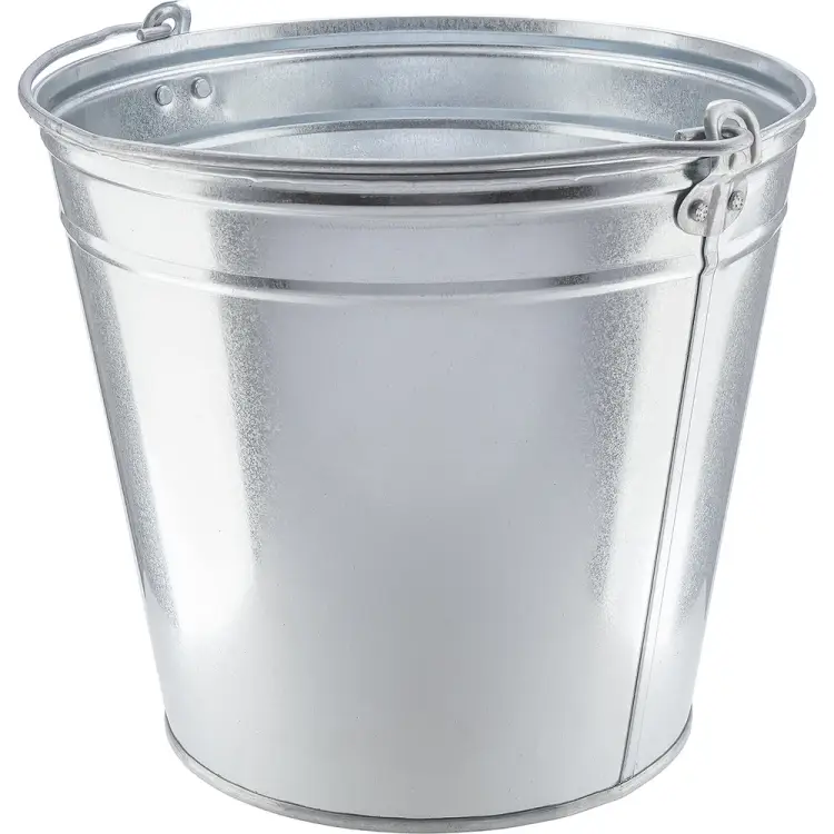 Оцинкованное усиленное ведро КЭС 21040011 Оцинкованное усиленное ведро КЭС 21040011