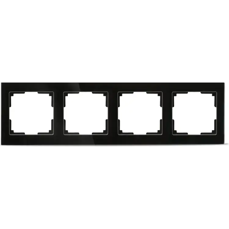 Четырехместная рамка Smartbuy Нептун SBE-05b-Glass-FR-4
