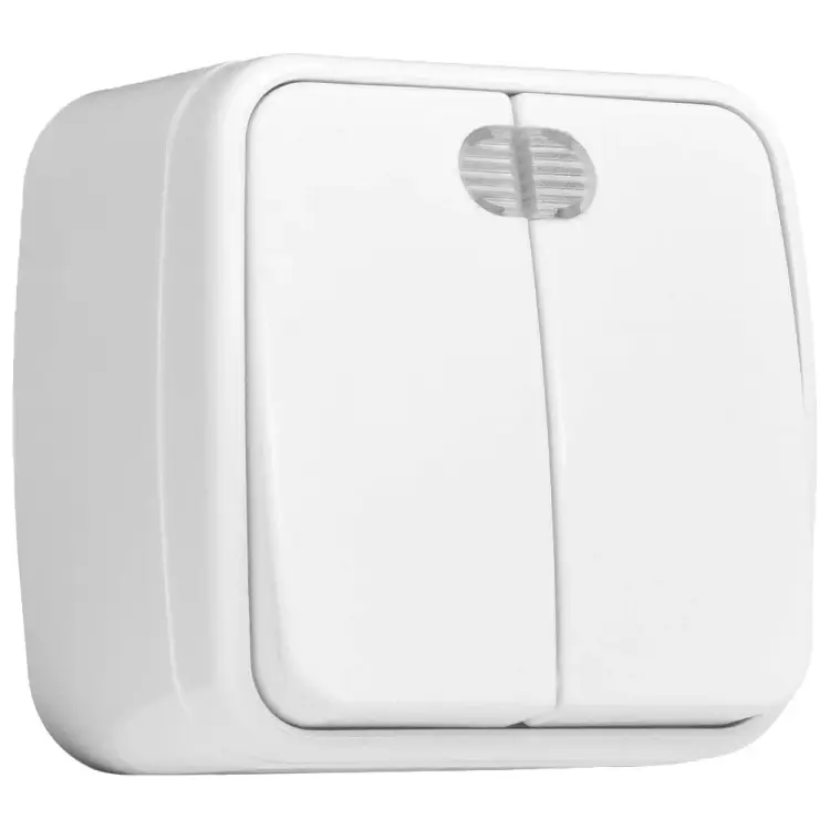 Двухклавишный выключатель EKF Минск ОП Basic EGV10-123-10