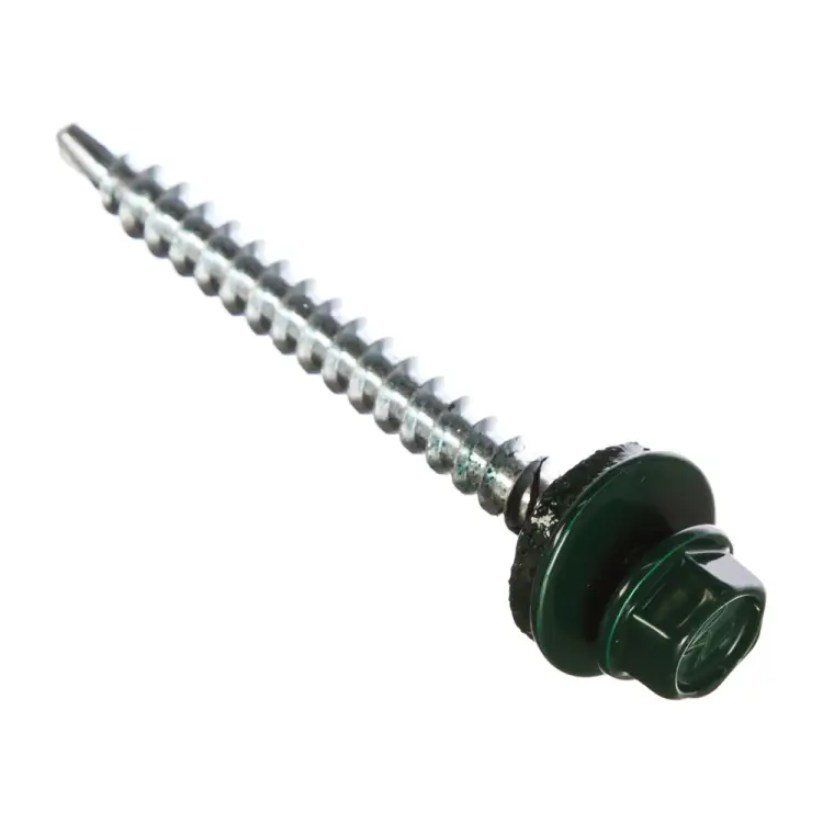 Кровельный саморез Саморезик 4,8х3835 RAL6005 зеленый мох (250 шт.) SKRAL6005-4,8х38 -250