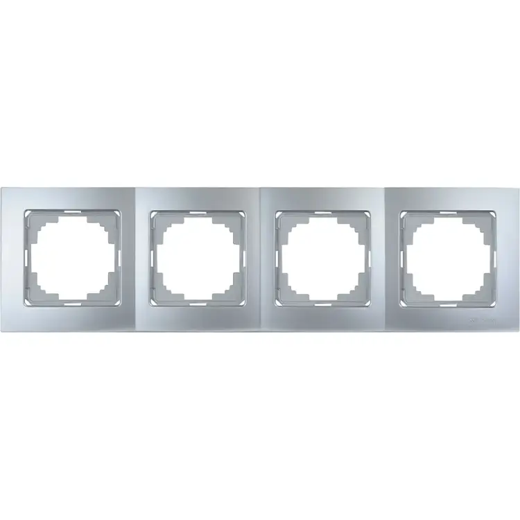 Четырехместная рамка Nilson Touran metallic 24130094