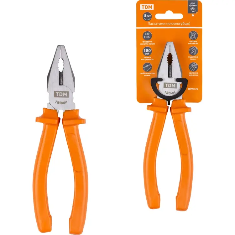 Пассатижи-плоскогубцы TDM ELECTRIC Гранит SQ1009-0102