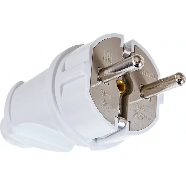 Круглая разборная вилка General Lighting Systems GRV-P-16-R-G-W-IP20 470504 Круглая разборная вилка General Lighting Systems GRV-P-16-R-G-W-IP20 470504