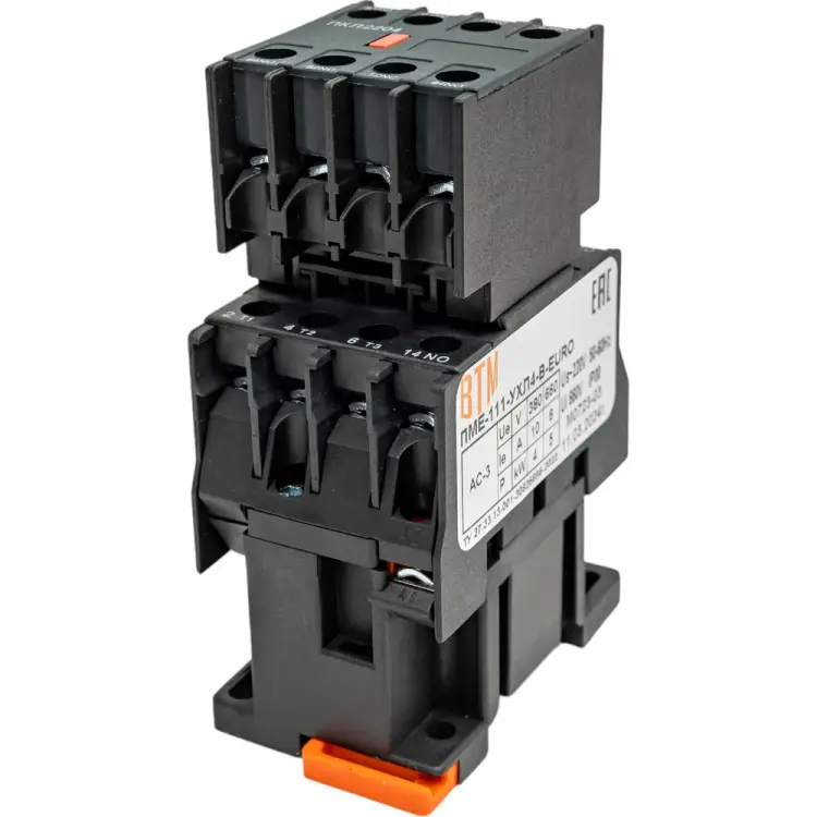 Пускатель ВТМ ПМЕ-111-10А-220АС-(3з+2р)-УХЛ4-В-EURO ВТМ00058261