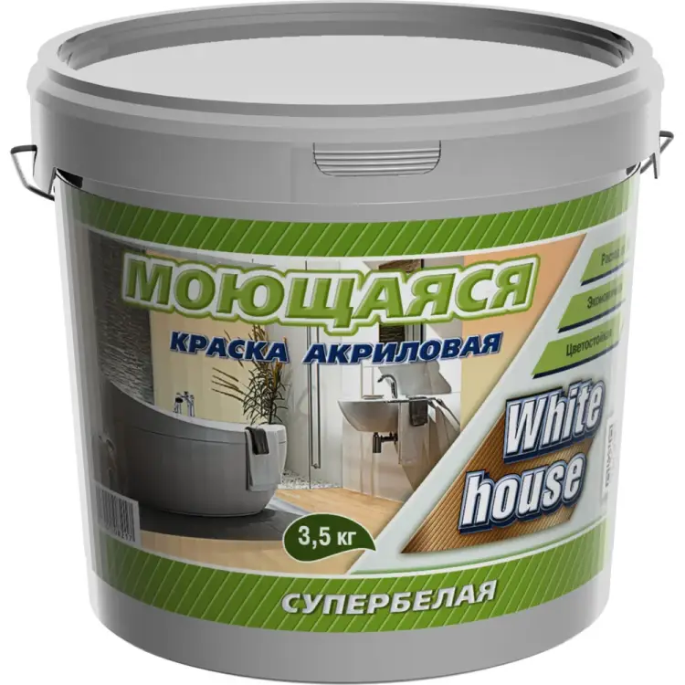 Морозоустойчивая краска для кухонь и ванн White House 14208 Морозоустойчивая краска для кухонь и ванн White House 14208