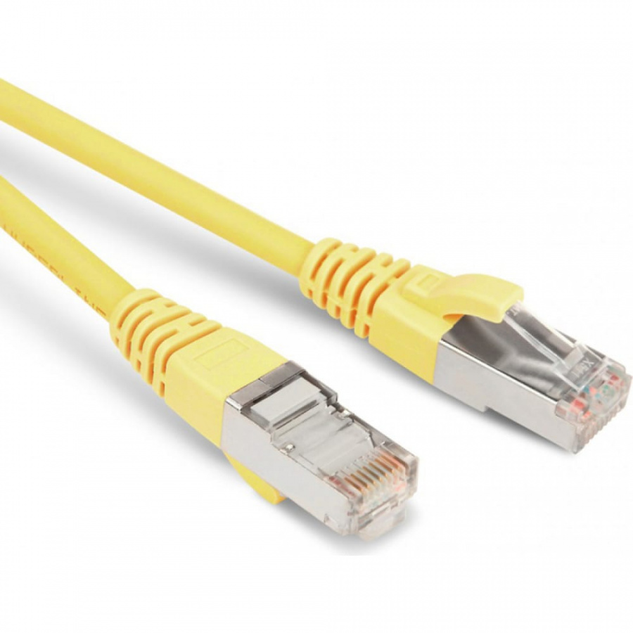 Экранированный патч-корд Hyperline PC-LPM-STP-RJ45-RJ45-C5e-1M-LSZH-YL