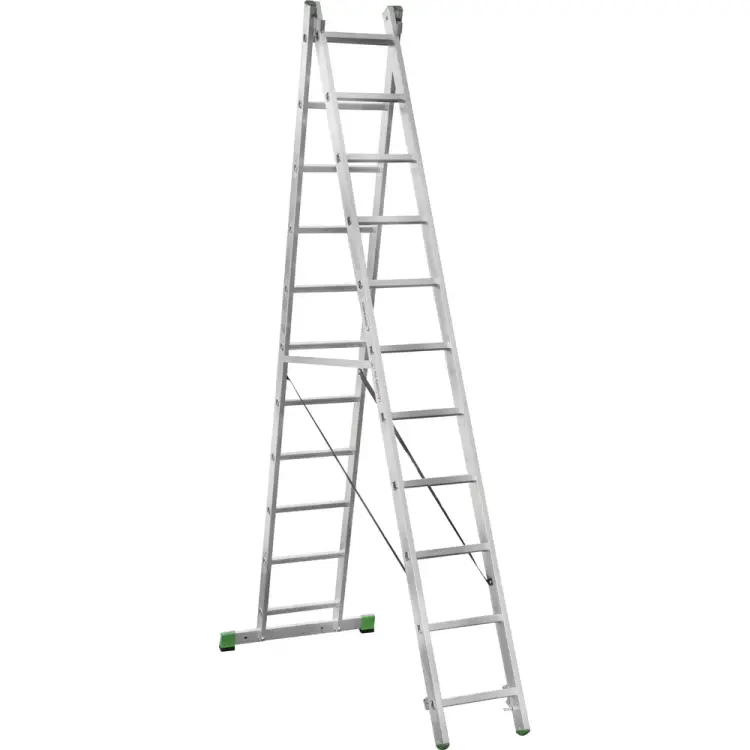 Двухсекционная алюминиевая лестница Новая Высота 2220211